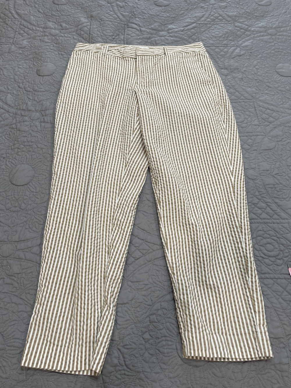 a new day Beige and White Striped seersucker 8